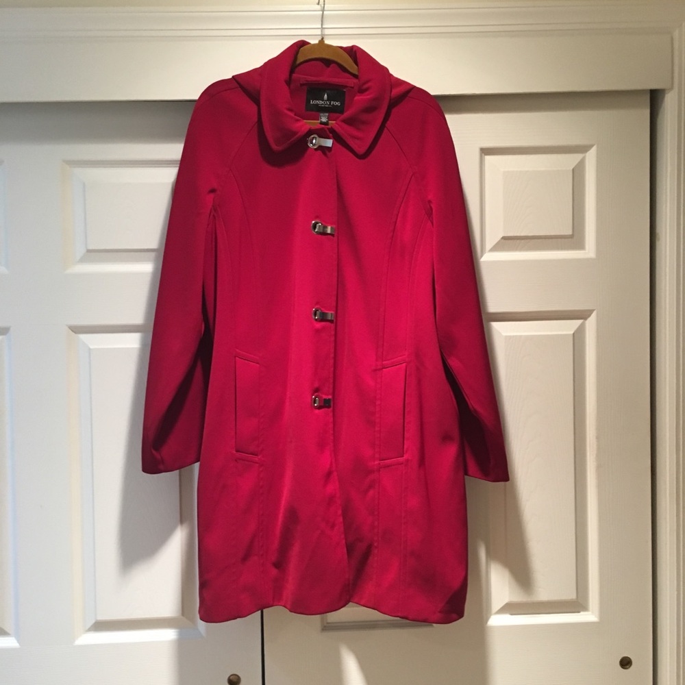 Raincoat,, detachable hood,3/4 length